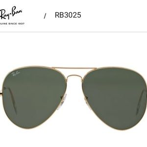 Ray-Ban: Original Aviator Gold Pilot Sunglasses